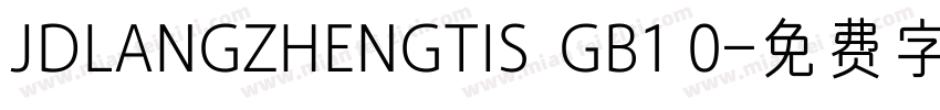JDLANGZHENGTIS  GB1 0字体转换